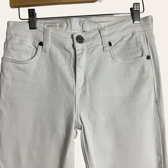 Kut from the Kloth White Bardot Capri Skinny Boyfriend Jeans Size 2 - Picture 3 of 7